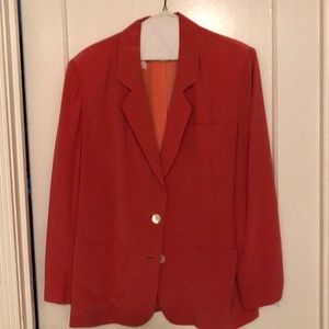 Talbots silk blazer